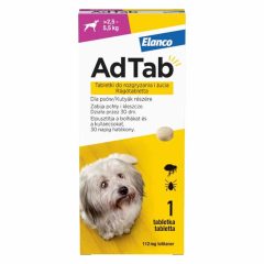   ADTAB rágótabletta kis testű kutyáknak (>2,5-5,5 kg) 112mg