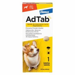   ADTAB rágótabletta közepes testű kutyáknak (>5,5-11 kg) 225mg