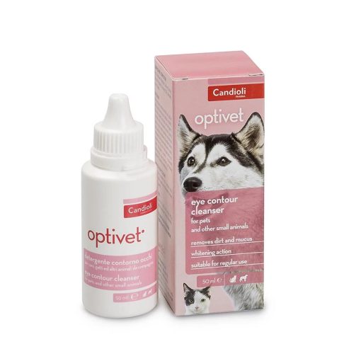 CANDIOLI OPTIVET szemkörnyéktisztító 50ml Kutya-Macska