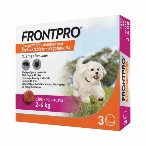 FrontPro rágótabletta kutyáknak  XS 2-4kg 3db