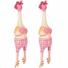 TRIXIE Latex csirke lány festett 48cm játék kutyáknak