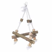 TRIXIE madárjáték fa-kötél hinta 27x27x27cm
