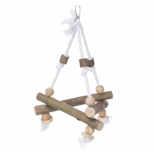 TRIXIE madárjáték fa-kötél hinta 27x27x27cm