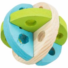 TRIXIE  rágcsáló játék Fa Labda Tengerimalacoknak és Nyulaknak 8cm