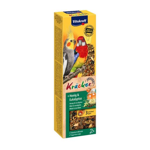 VITAKRAFT dupla rúd nagypapagájoknak 180 g Méz+Eukalyptus