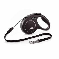 Flexi Classic kötélpóráz M 5m/20 Fekete