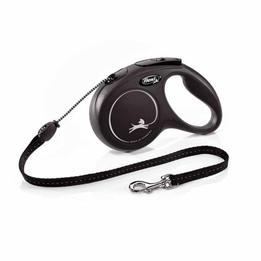 Flexi Classic kötélpóráz M 5m/20 Fekete