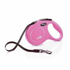 Flexi Classic szalagpóráz  M 5m/50kg Rózsaszín