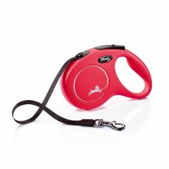Flexi Classic szalagpóráz  M 5m/50kg Piros