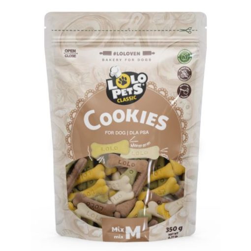 LOLO PETS Kutyakeksz Csontmix 350g