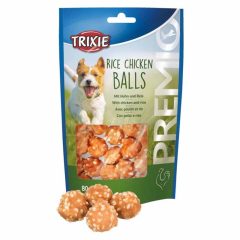   KT TRIXIE PREMIO Csirke golyók rizzsel 80g Jutalomfalat kutyáknak