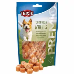   TRIXIE PREMIO Hal-Csirke gyűrűk 75g Jutalomfalat kutyáknak