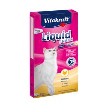 VITAKRAFT macska jutalomfalat Liquid-Snack 6x15g Csirke+Taurinnal