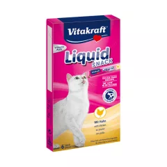   VITAKRAFT macska jutalomfalat Liquid-Snack 6x15g Csirke+Taurinnal