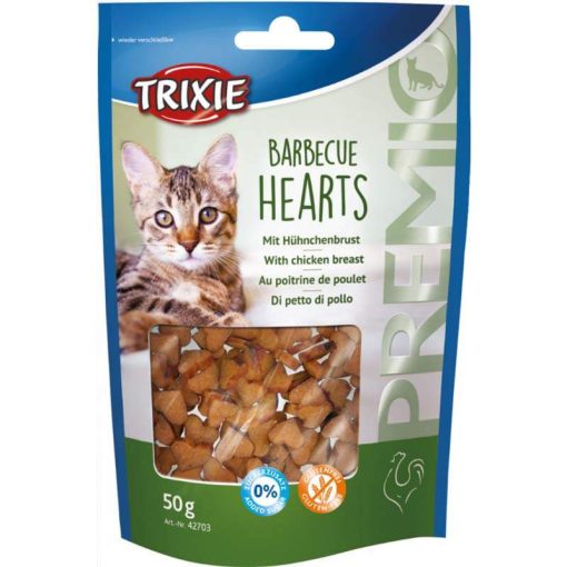 Trixie Jutalomfalat Barbecue Heart Cicáknak 50G macska jutalomfalat