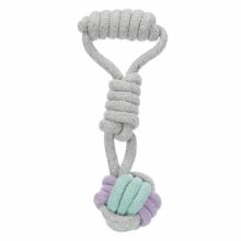 TRIXIE Labda kötélből fogóval 6cm/23cm játék kutyáknak