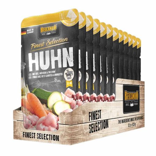 BELCANDO kutya alutasakos Csirkehús+Rizs+Sárgarépa+Cukkini 125g