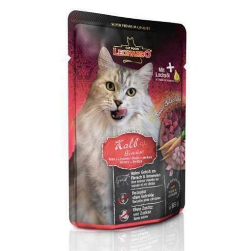 LEONARDO Finest Selection szinhúsos alutasakos macsaeledel Borjú Zöldséggel 85g