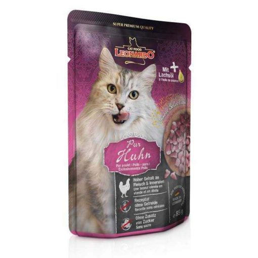 LEONARDO Finest Selection szinhúsos alutasakos macsaeledel Szín Csirkehússal 85g