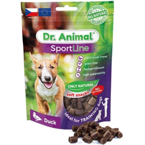 Dr. Animal Sportline Jutalomfalat Kacsás Hipoallergén 100G kutya jutalomfalat