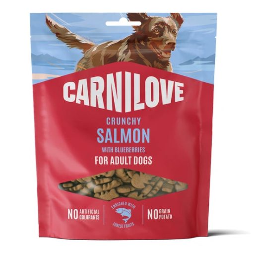 CARNILOVE Crunchy SNACK Lazac-Kékáfonya 200g