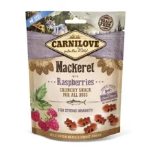 CARNILOVE kutya jutalomfalat 200g Crunchy SNACK Makréla+Málna