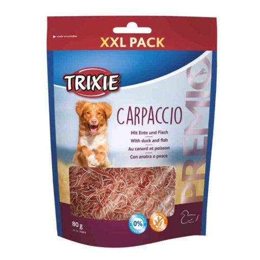 Trixie jutalomfalat kutya PREMIO Carpaccio Kacsa+Hal csíkok XXL 80g