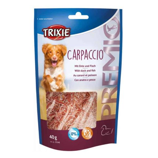 Trixie jutalomfalat kutya PREMIO Carpaccio Kacsa+Hal csíkok 40g