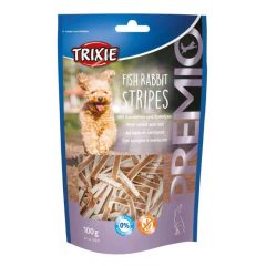  KT TRIXIE PREMIO Nyulas-Halas csíkok 100g Jutalomfalat kutyáknak