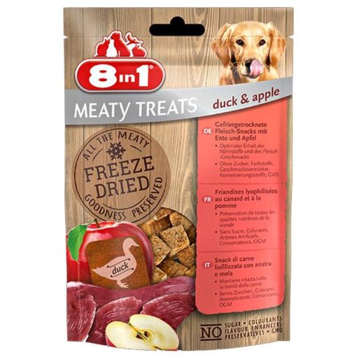 8IN1 Meaty Treats 50g Kacsa+Almás jutalomfalat kutyáknak