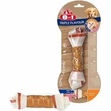 8IN1 Triple Flavour L 1db csomózott rágócsont (csirke+marha+sertés)