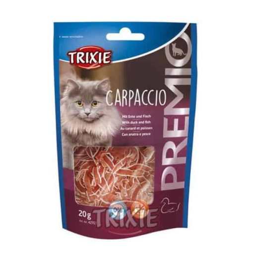 Trixie macska jutalomfalat PREMIO Carpacco 50g Kacsával és Hallal