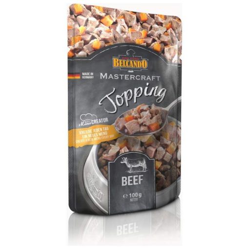 BELCANDO Mastercraft Topping kutya alutasakos 100g Friss Marhahússal