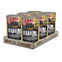 BELCANDO konzerv kutya 100% színhúsos Csirke+Kacsa+Köles+Sárgarépa 400g