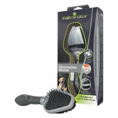   FURMINATOR Kefe kétoldalas Dual Grooming Brush kutyáknak és cicáknak