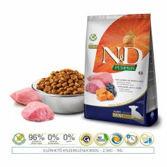   N&D Dog Pumpkin MINI Puppy 2,5kg Bárány+Áfonya+Sütőtök Grain Free