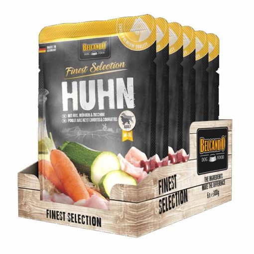 BELCANDO kutya alutasakos Csirkehús+Rizs+Sárgarépa+Cukkini 300g