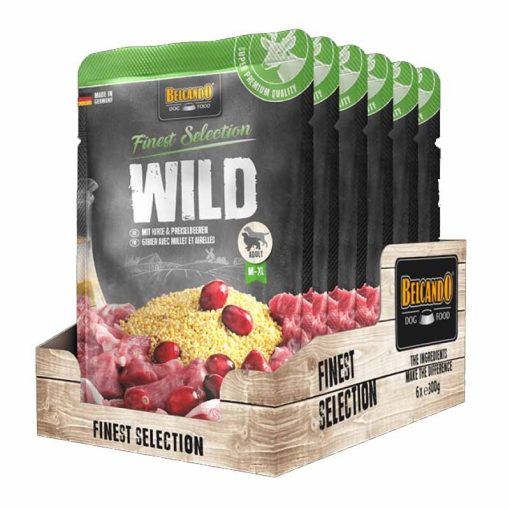 BELCANDO kutya alutasakos Vadhús+Köles+Vörös áfonya 300g