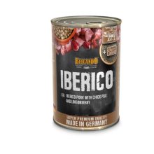 BELCANDO konzerv kutya 100% színhúsos Iberico Sertéshús Csicseriborsóval és Vörös Áfonyával 400G