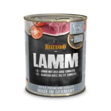 BELCANDO konzerv kutya 100% színhúsos Bárányhús rizzsel és paradicsommal 800g