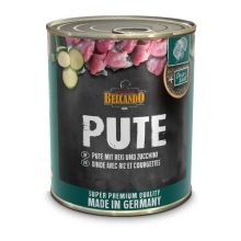 BELCANDO konzerv kutya 100% színhúsos Pulyka+Rízs+Cukkini 800g