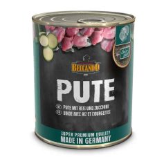   BELCANDO konzerv kutya 100% színhúsos Pulyka+Rízs+Cukkini 800g