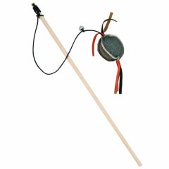 BARRY KING pálcás macskajáték labdával 5,5x5x40cm