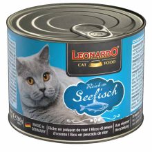 LEONARDO Premium macska konzerv Tengeri Halban Gazdag 200G
