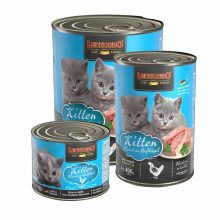 LEONARDO Premium macska konzerv Kitten Baromfihúsban Gazdag 400G