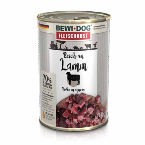 BEWI-DOG konzerv kutya  400g Bárányhúsban gazdag
