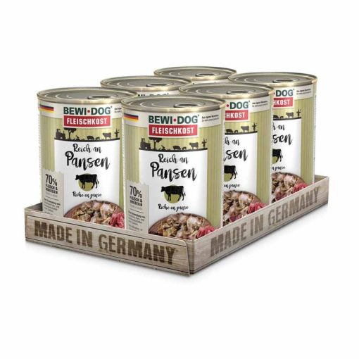 BEWI-DOG konzerv kutya  400g Pacalban gazdag