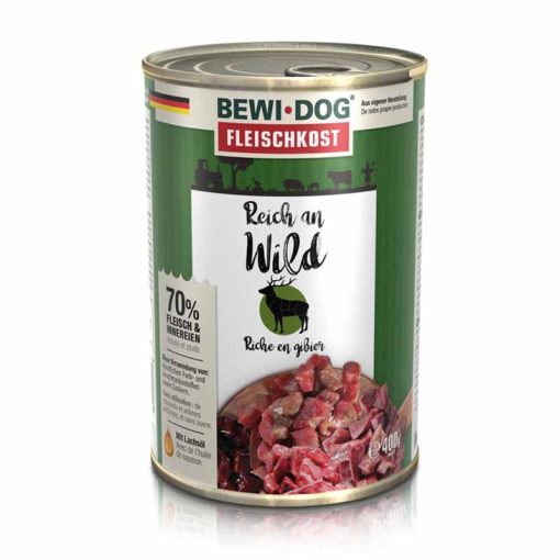 BEWI-DOG konzerv kutya  400g Vadhúsban gazdag