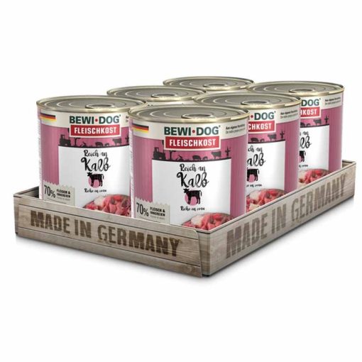 BEWI-DOG konzerv kutya  800g Borjúhúsban gazdag