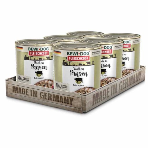 BEWI-DOG konzerv kutya  800g Pacalban gazdag